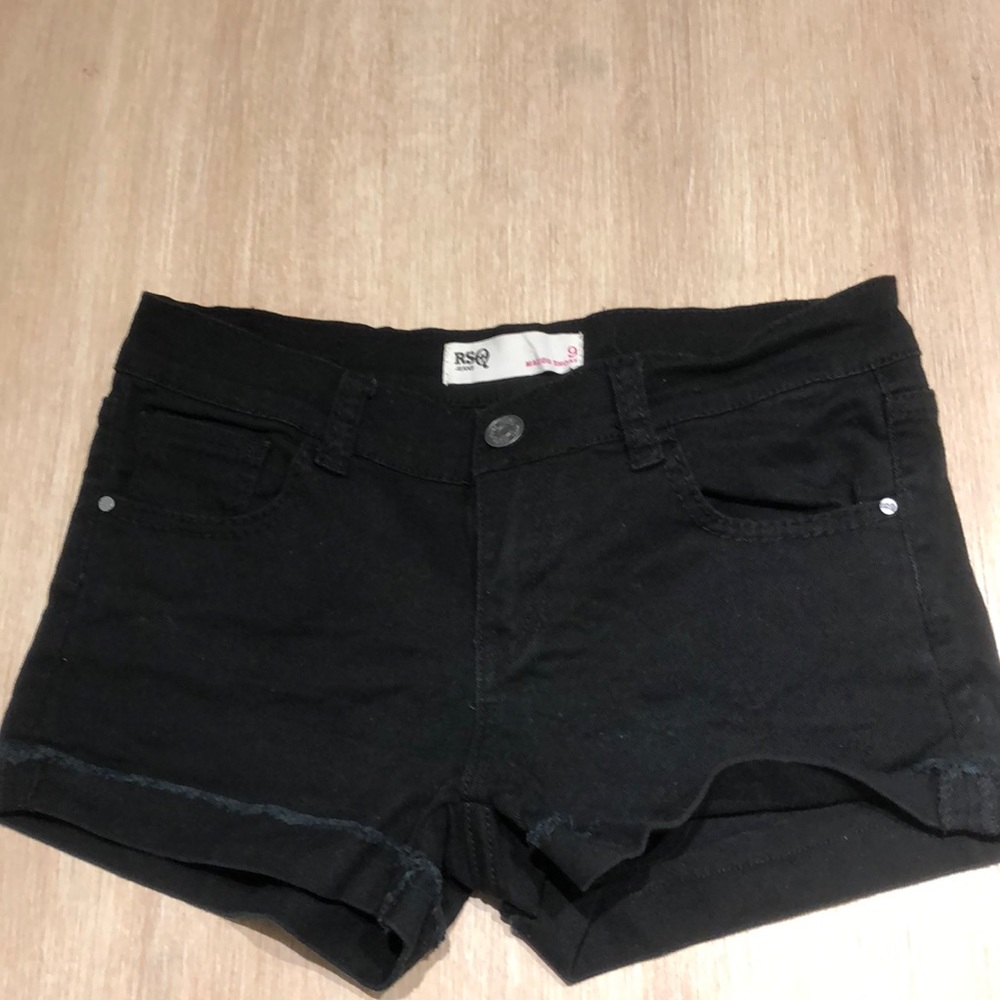 Black rsq jean shorts